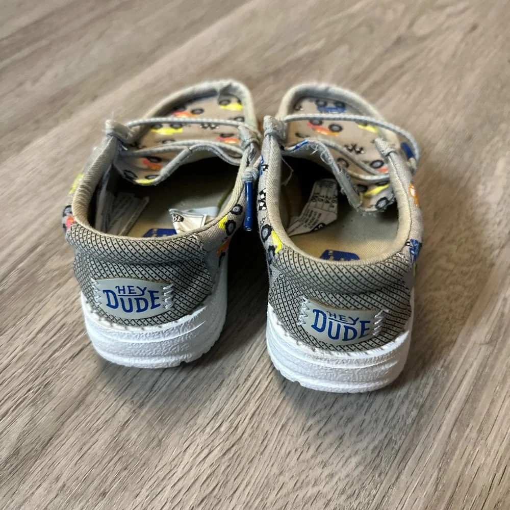 Hey Dude Kids' Moccasins with Colorful Car Print